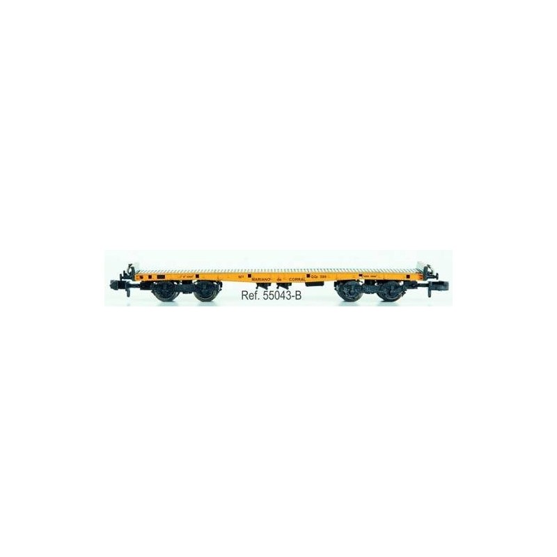 Plataforma M. DE CORRAL de bogies con teleros y sin garita 55043B IBERTREN Escala N