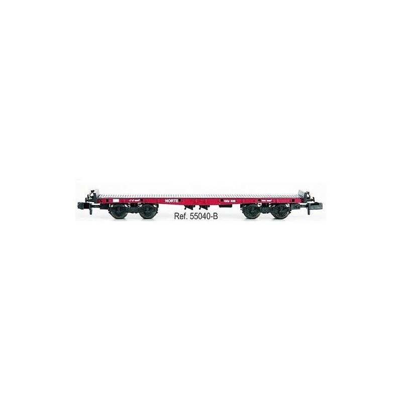 Plataforma NORTE de bogies con teleros sin garita 55040B IBERTREN Escala N