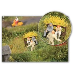 50 matojos de hierba XL amarillos y rojos 1809 HEKI