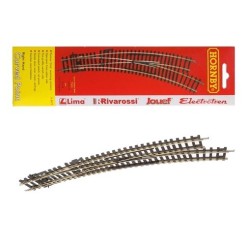 Desvío en curva a derecha R8075 Hornby Escala H0