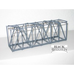*Puente metalico 21 cm color gris K21R HACK BRÜCKEN Escala H0