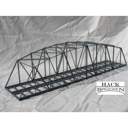 Puente metalico 50 cm color gris para doble via B50-2 HACK BRÜCKEN Escala H0