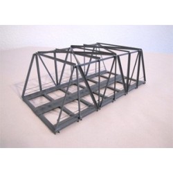 *Puente metalico 12,5 cm color gris KN12-2 HACK BRÜCKEN Escala N