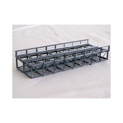 Puente metalico 15 cm color gris para doble via KN15-2 HACK BRÜCKEN Escala N