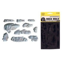 Molde para hacer rocas de yeso C1230 Woodland Scenic