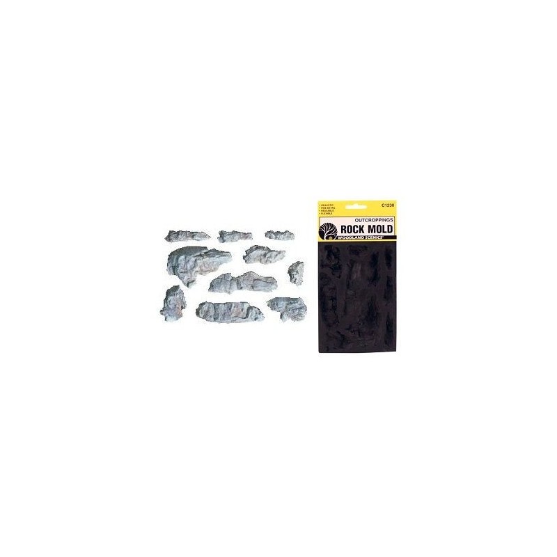 Molde para hacer rocas de yeso C1230 Woodland Scenic