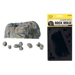Molde para hacer rocas de yeso C1236 Woodland Scenic