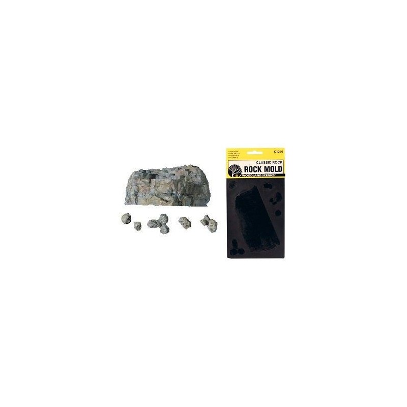 Molde para hacer rocas de yeso C1236 Woodland Scenic