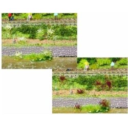 100 matojos de hierba blancos y granates 1805 HEKI