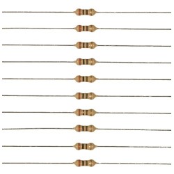 10 resistencias 1000 Ohm 1/4W para LEDs MDT
