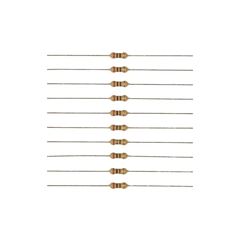 10 resistencias 220 Ohm 1/2W MDT