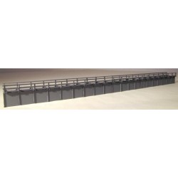Puente metalico 42 cm color gris TN42 HACK BRÜCKEN Escala N