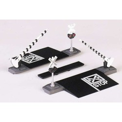 Paso a nivel con carretera y señales para doble via 46720 Bachmann Escala N