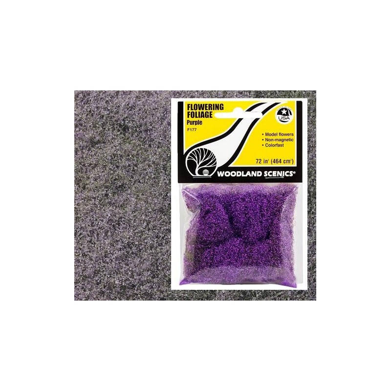 Flocado flores purpura F177 Woodland Scenic