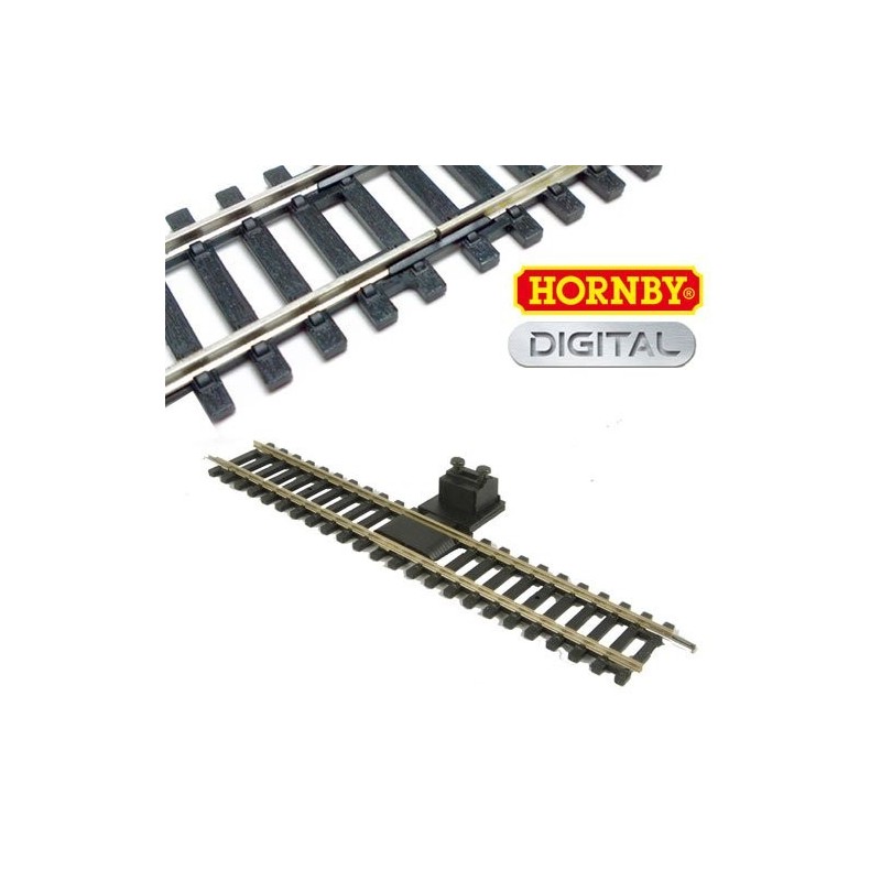 Via recta 168mm con conexion para digital R8241 Hornby/Electrotren Escala H0
