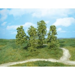 Set 12 arboles / arbustos creativos color verde medio 1641 HEKI