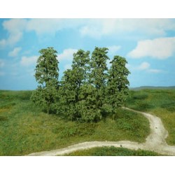 Set 12 arboles / arbustos creativos color verde oscuro 1642 HEKI