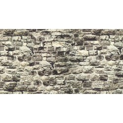Muro de granito en cartulina con ligero relieve 32 x 15 cm 57510 NOCH Escala H0