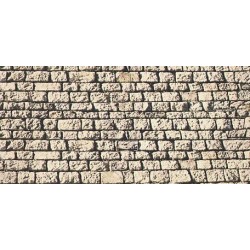 Muro de piedra tallada en cartulina con ligero relieve 32 x 15 cm 57560 NOCH Escala H0