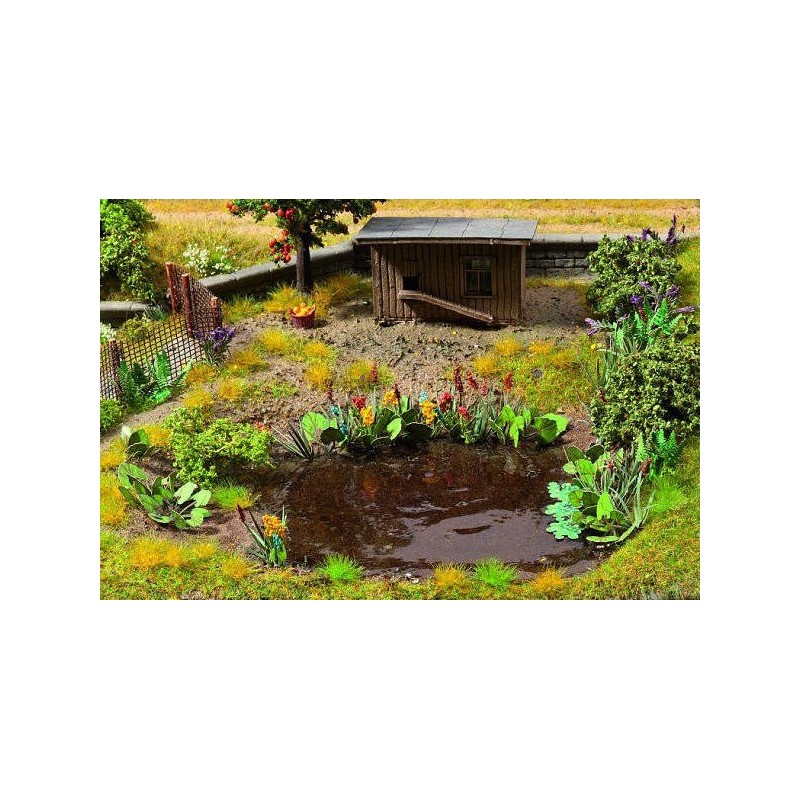 Plantas acuaticas, 17 unidades, Laser-Cut 14052 NOCH Escala H0