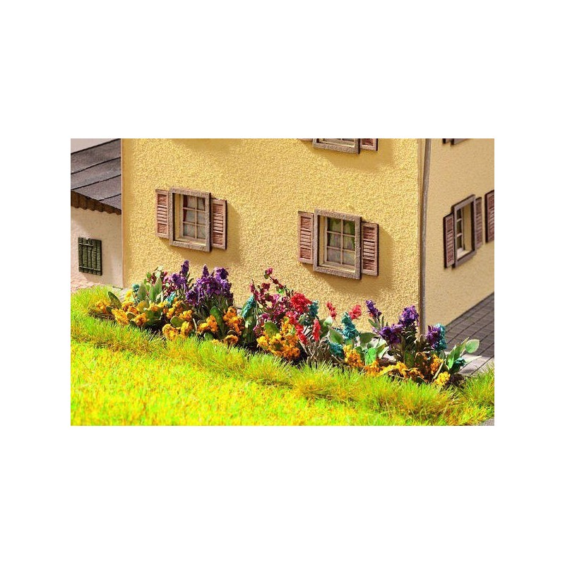Flores de jardin, 17 unidades, Laser-Cut 14050 NOCH Escala H0