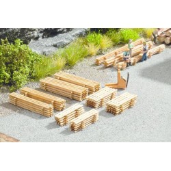 Pilas de madera, 8 pilas completas, 14628 NOCH Escala N