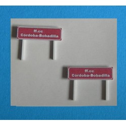 Lote de señales ff.cc. Córdoba-Bobadilla Nº4-010 RENFE S64 MDT Escala H0