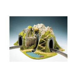 Tunel en curva con montaña para 1 via y R1/R2, 05170 NOCH Escala H0