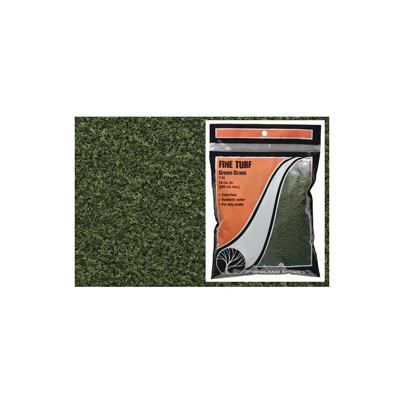Cesped fino color hierba verde T45 Woodland Scenic