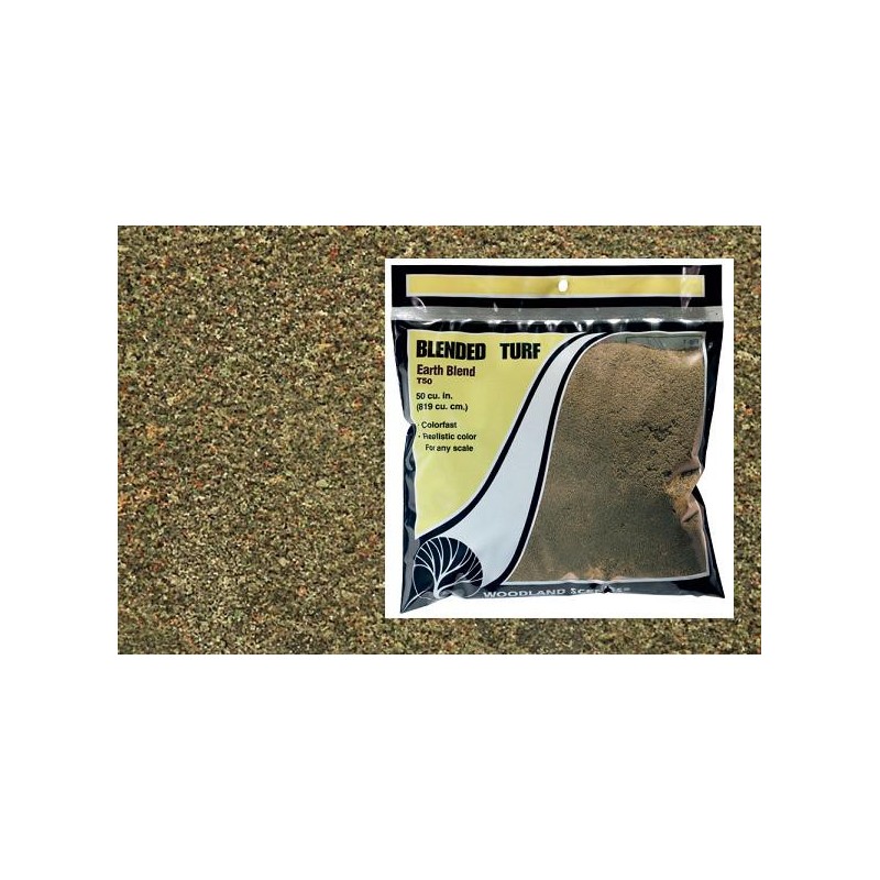Cesped fino color mezcla de tierras T50 Woodland Scenic