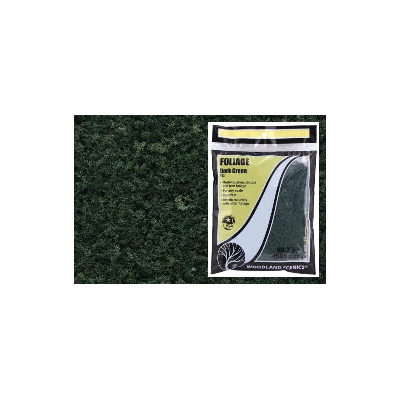Follaje color verde oscuro F53 Woodland Scenic