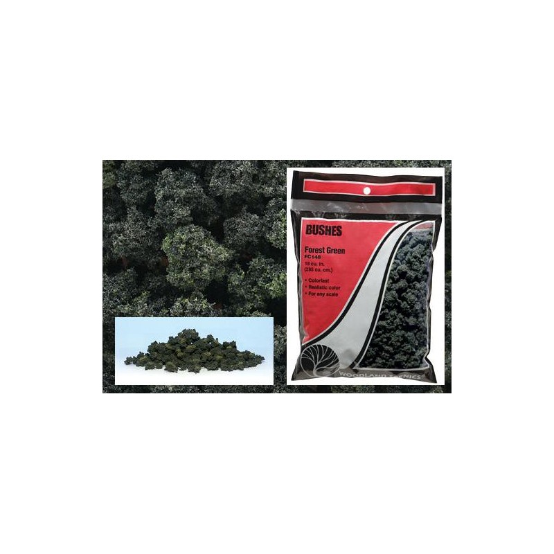 Follaje super compacto / Arbustos color mezcla verde bosque FC149 Woodland Scenic