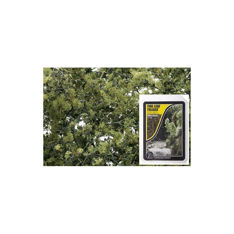 Follaje con ramaje natural color verde oliva F1133 Woodland Scenic