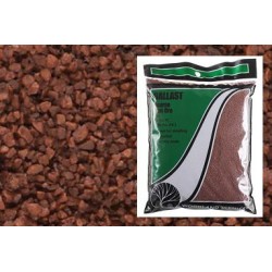 Balasto color hierro oxido de grano grueso B84 Woodland Scenic