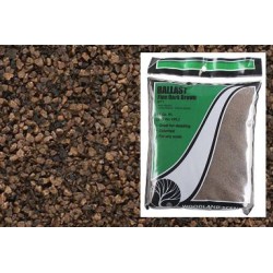Balasto color marron oscuro de grano fino B71 Woodland Scenic
