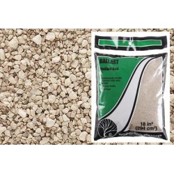 Balasto color beige claro de grano medio B80 Woodland Scenic