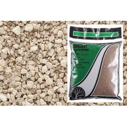 Balasto color beige claro de grano grueso B87 Woodland Scenic