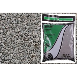 Balasto color gris de grano fino B75 Woodland Scenic