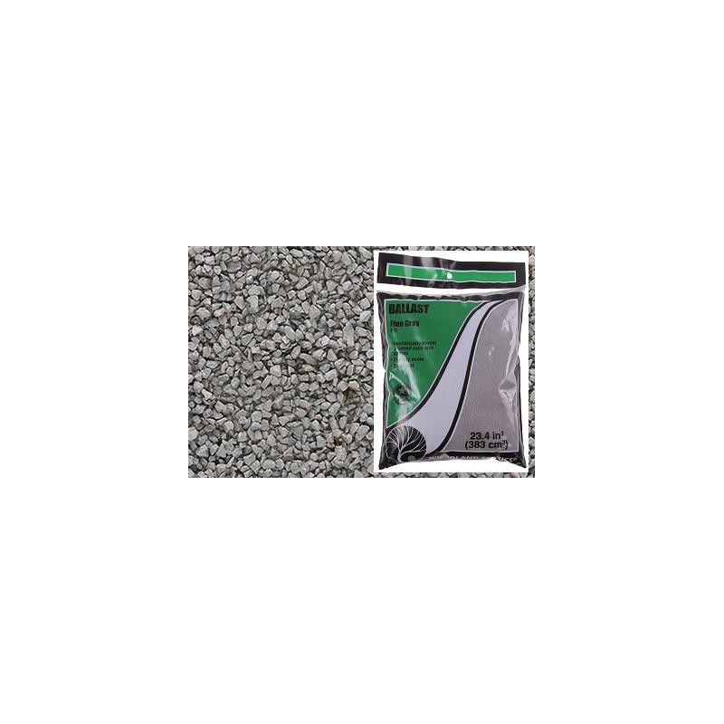 Balasto color gris de grano fino B75 Woodland Scenic