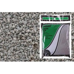 Balasto color gris de grano medio B82 Woodland Scenic