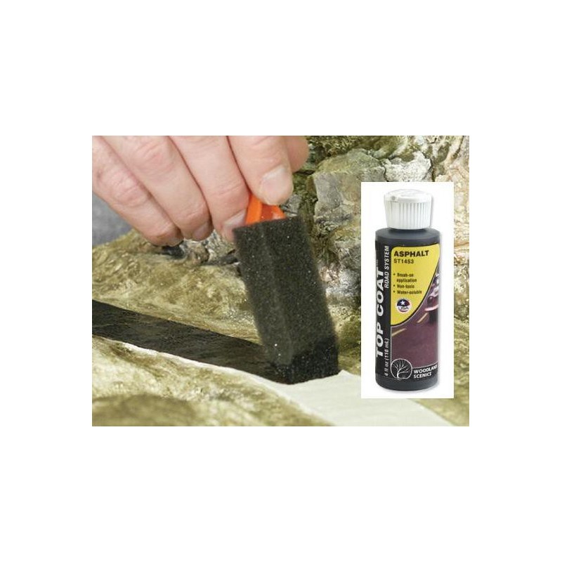 Liquido pigmento color asfalto Asphalt Top Coat ST1453 Woodland Scenic