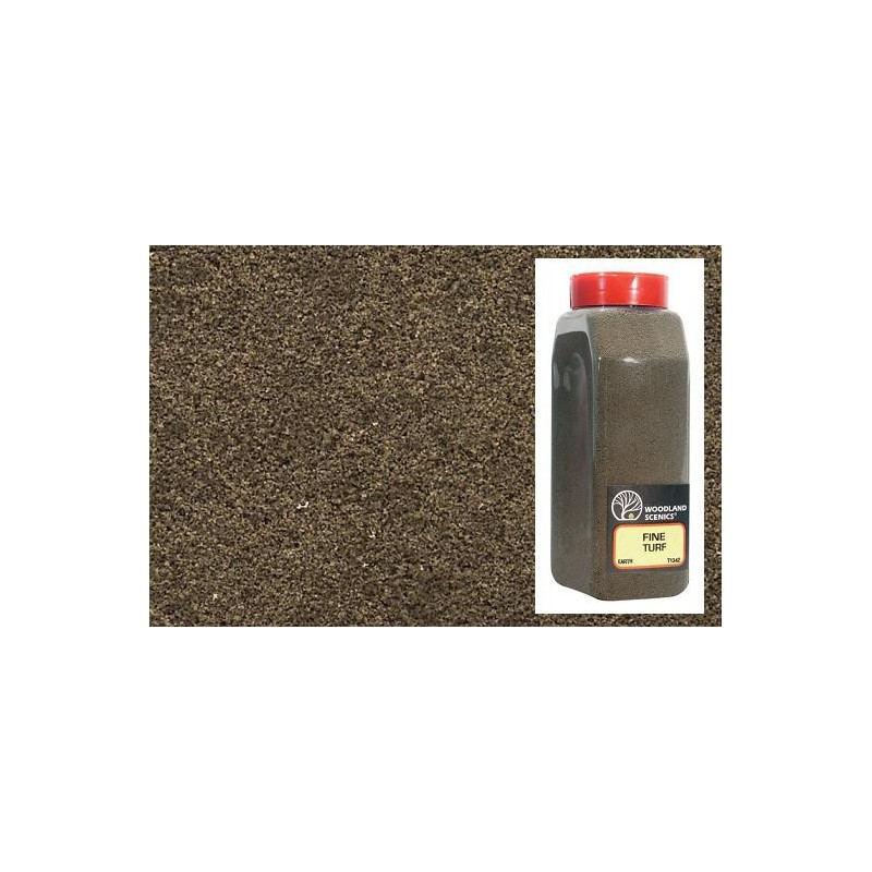Cesped fino color tierra en bote grande T1342 Woodland Scenic
