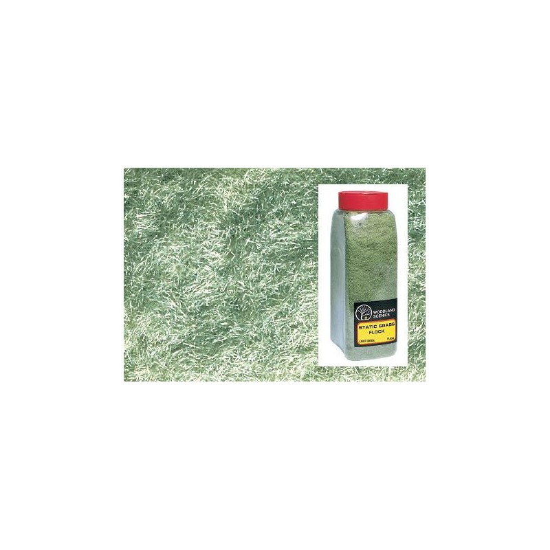 Hierba verde claro en bote grande FL634 Woodland Scenic