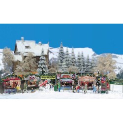 Mercado completo navideño 1059 Busch Escala H0