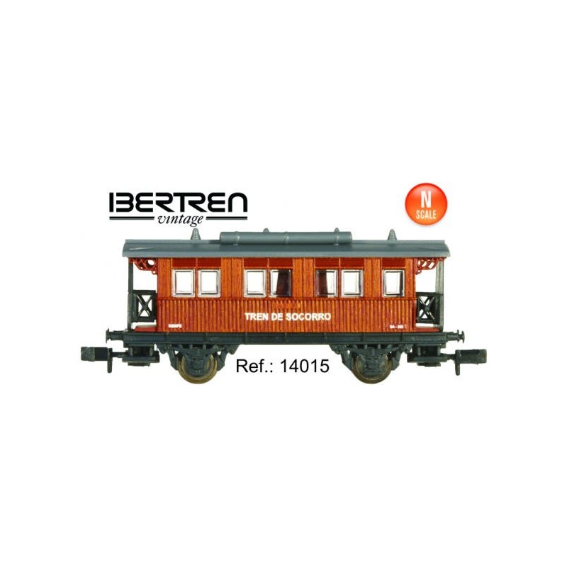 Coche Tren de Socorro de 2 ejes. SA-353 RENFE. 2ª edicion Vintage 14015 IBERTREN Escala N