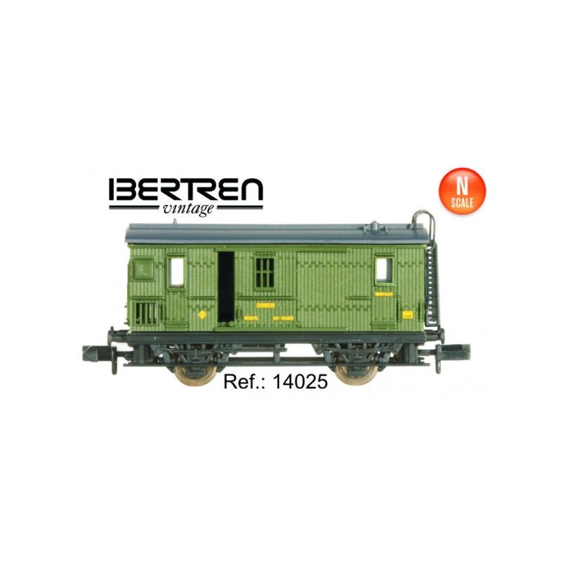 Furgon de correos y jefe de tren. DV-30815. RENFE. 2ª edicion Vintage 14025 IBERTREN Escala N