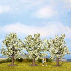 3 árboles frutales blancos de 8 cm 25111 NOCH